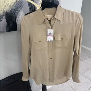 Michael Kors Cream Button-Up Shirt